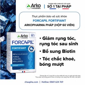 Arkopharma Forcapil Fortifiant – Hỗ Trợ Tóc Và Móng Chắc Khỏe – 60 Viên