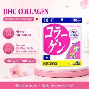 DHC Collagen – Bổ sung Collagen Peptide từ cá, Vitamin B1 và B2 – 180 viên/30 ngày