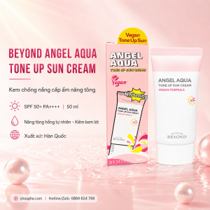 Kem Chống Nắng Nâng Tone Beyond Angel Aqua Tone Up Sun Cream SPF50+ PA++++ 50ml