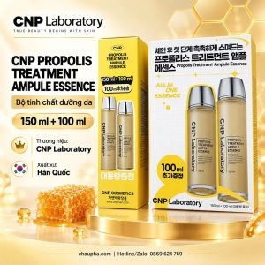 Bộ tinh chất dưỡng da CNP Propolis Treatment Ampule Essence Special Set 250ml (150ml + 100ml)